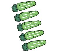 Oxtxuzdm Set of 5 Funny Carrot Shape Kitchen Pots Cover Stand Pad Antislip Base Spoon Rest for Ladles Tongs Cookware Accessories Pots Lid Storage Mat