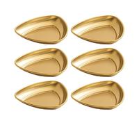 Oxtxuzdm Set of 6 Unique Stainless Steel Miniature Bowls Appetizer Plates Suitable for Sauces and Seasoning with Easy Cleaning Home Cooking Accessories