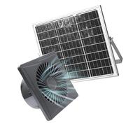 Oxtxuzdm Solar 12V 12W Extractor Ventilation Fan Wall Mounted Cooling Kitchen Bathroom Chicken Duck Coops Chicken Coops