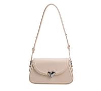 Oxtxuzdm Solid Color Underarm Bag Versatile Trendy Fashion Shoulder For Women Girl Armpit Bags Large Capacity Square Heart Buckle Crossbody Bag