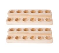 Oxtxuzdm Space Saving 12 Compartment Essential Oil Shelf Sturdy Double Deck Display Holder For Spas And Individual Collection Essential Oil Holder