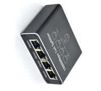 Oxtxuzdm Splitter 1 To 2 3 4 1000Mbps Ethernet Splitter With Type C Power Cable Gigabit Switches For Computer Hubs Routers Networking Adapter