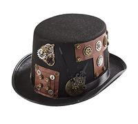 Oxtxuzdm Steampunk Hat Top Time Traveler Accessories Halloween Party Bowler Steampunk Top Hat