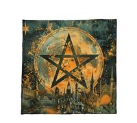 Oxtxuzdm Stylish Meditations Cloth Reversible Tarot Mat Velvets Fabric Compact for Rituals & Gatherings Divination Table Cloth