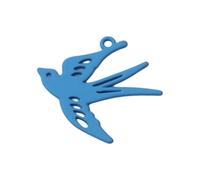 Oxtxuzdm Stylish Swallow Shape Charm With Hollow Design Premium Alloy Materials Jewelry Component For Accessory Creation Handmade Jewelry Components