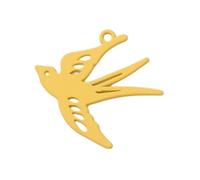 Oxtxuzdm Stylish Swallow Shape Charm With Hollow Design Premium Alloy Materials Jewelry Component For Accessory Creation Handmade Jewelry Components