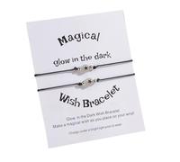 Oxtxuzdm Stylish Wrist Jewelry Star Bead Set Glowing Couple Braided Suitable For Unique Styles Seekers Couple Jewelry