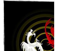 Oxtxuzdm Tarots Tablecloth Altars Cloth Dragon/Wolf Astrology Tablecloth Divinations Card Tapestry Wall Decoration Altars Tarots Card