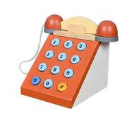 Oxtxuzdm Toy Telephone Phone For Kids Develops Memory Skills Pretend For Play For Kids Retro Pretend Phones Wooden Telephone Toy