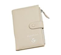 Oxtxuzdm Travel Passports Holder Lightweight PU Leather Card Case Portable Short Wallet Purse Coin Bag for Business Trips Airport Security Friendly