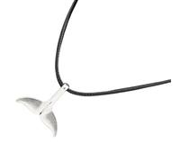 Oxtxuzdm Trendy Marine Life Pendant Necklace Whale Mermaids Dolphin Clavicle Chain Stainless Steel Jewelry Sea Lovers Everyday Wear Dolphin Pendant Necklace