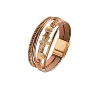 Oxtxuzdm Trendy Sea Star Accent Flexible Faux Leather Wrist Chain Bangle Jewelry Everyday Wear Themed Fashion