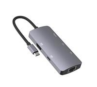 Oxtxuzdm Type-C Docking Station USB C To 4K+PD 100M Ethernet Port RJ45+2xUSB 2.0+USB 3.0 Multi-Functional 6 In 1