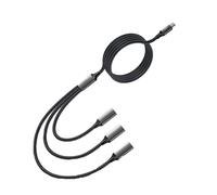 Oxtxuzdm Type C Male To 3 USB 2.0 Female Cable Adapter USB OTG Splitter Cord Converter Multiple Hub For Laptop Tablet Nylon Braided Type Hub