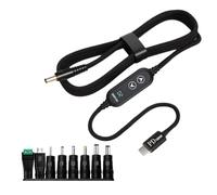 Oxtxuzdm USB C Power Cord With 8 Adapters 100W Highest Efficiency Variable Power Supply DC5.5 Type Charging Cable 120cm Laptop Charging With Type