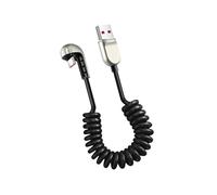 Oxtxuzdm USB To Type C Fast Power Cable With Strong Spring Design And Angled Connector Suitable For Phones Tablets Laptops Fast Charging Spring Cable