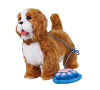 Oxtxuzdm Versatile Educational Electric Plush Toy Dog for Home Park Activities Talks and Tongue Out Fun Soft Stuffed Animals