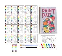 Oxtxuzdm Watercolor Painting Coloring Books Arts & Craft Pocket Paint Book Mess Frees Paint With Water Set Kid Painting Activity