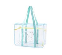 Oxtxuzdm Women PVC Tote Bag Fashion Large Capacity Handbag Ladies Clear Shoulder All-matching Travel Beach- Womens Large Capacity Beach-bag Transparent Shoulder Bags Pvc Handbag