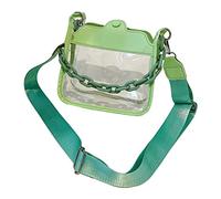 Oxtxuzdm Women Transparent Clear Purse Crossbody Beach Bag Shoulder Bags Acrylic Chain Handbag Stadium Approved Small Clear Crossbody For Women