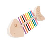 Oxtxuzdm Wood Rainbow Fishbone Puzzle Toy For Toddler Promoting Color Matching And Thought Training Early Educational Board Game Kindergarten Education Toy
