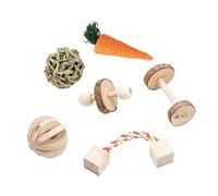 Oxtxuzdm Wooden Hamster Toys And Accessories Climbing Ladder Swing Grass Treats For Chipmunk Golden Bear Squirrel Chew & For Play Pet Toys And Accessories For Real Syrian Hamsters Dwarf Hamsters