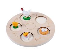 Oxtxuzdm Wooden Life Growth Cycle Toy Animal/Plant Figurine Matching Toy Tangram For Kids Early Learning & Education Party Supply