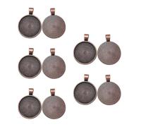 Oxtxuzdm Zincs Alloy Round Pendant Mounting for Handmade Necklace and Designs Projects Jewelry Making Supplies Jewelry Crafting Metal Components