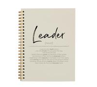 OXW Beige Notebooks for Work, Leadership Gifts Office Work Notebook Journal for Writing Meeting Note Taking, Thank You Appreciation Gifts for Women Men Leader Mentor Boss Manager Principal, 5.5"x8.3"