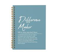 OXW Blue Meeting Notebooks for Work, Difference Maker Gift Office Work Notebook Journal for Writing Note Taking, Thank You Gifts for Women Men Leader Boss Mentor Manager Principal, 5.5"x8.3"