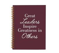 OXW Burgundy Notebooks for Work, Employee Appreciation Gifts, Leadership Gifts Notebook Journal for Writing Meeting Office, Thank You Gifts for Women Men Leader Mentor Boss Manager, 5.5"x8.3"