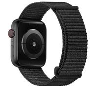 OXWALLEN Sport Loop Nylon Band Compatible with Apple Watch Series 10/9/8/7/6/5/4 SE Ultra 2/1 49mm 46mm 45mm 44mm, Adjustable Comfortable Braided Rugged Strap for iWatch Women Men, Black