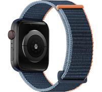 OXWALLEN Sport Loop Nylon Band Compatible with Apple Watch Series 11/10/9/8/7/6/5/4 SE 3/2/1 42mm 41mm 40mm 38mm, Adjustable Comfortable Braided Fabric Strap for iWatch Women Men, Deep Navy Blue