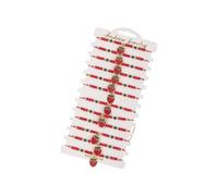 Oxxggkao 1. 12Pcs Adjustable Strawberry Red Crystal Bracelets, Braided Beaded Jewelry Set for Layering & Everyday Wear Strawberry Red Wrist Accessory