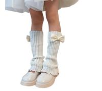 Oxxggkao 1 Pair Bow Leg Warmers For Kids Knitted Stylish Socks Loose Fashionable Leg Sleeves For Daily Wear Kids Loose