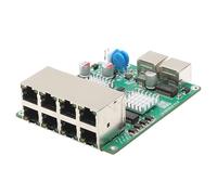 Oxxggkao 10 Port Gigabit Networking Switches 8 Port PoEs DC9-60V Input for Various Networking Needs Tiny Poet Switches