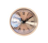 Oxxggkao 108mm Metal Clock Insert Featuring Noiseless Movement for Wall and Table Decor Roman Numeral Clock Face
