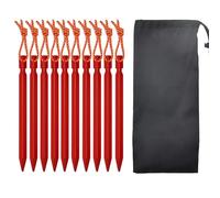 Oxxggkao 10Pcs Aluminiums Alloys Tent Stake Heavy Duty Peg Canopys Camping Peg for, Backpacking, Gardenings Aluminiums Alloys with Reflective Rope