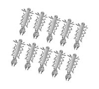 Oxxggkao 10pcs High Buoyancy Shrimp Soft Lures with Realistic Detailing and Curved Tail Artificial Baits for Freshwater Saltwater Shaking Soft Lures Realistic Fishing Baits