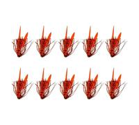 Oxxggkao 10Pcs Luminously Spinnerbait Umbrella Skirts Spinnerbaits Replacement Fishing Lures Fly Tying Materials Spinnerbait Umbrella Accessories