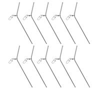 Oxxggkao 10Pcs Rotating Balance Connector Tackle 7/9/12cm Anti Entanglement Tube Saltwater Fishing Equipment Fishing Connector Stainless Steel