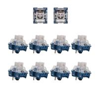 Oxxggkao 10Pcs TTCs Silents Bluish White V2V3 Switches 3Pin 50 Million Linears For MX Mechanical Keyboards TTCs