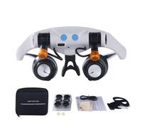Oxxggkao 10X 15X 20X 20X Rechargeable LED Head Mounted Magnifier Glasses with Interchangeable Lens for Jewelry Phone Repair Head Mounted Enlarger