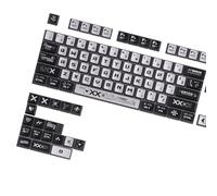 Oxxggkao 122 Puddings Theme Keycaps Full Set with Color Light Edges Lighting and Durability for Mechanical Keyboards Colorful Backlight Keycaps