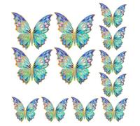 Oxxggkao 12Pcs 3D Butterfly Wall Decors, 2Sizes Wall Decals Adhesive Stickers Decorations for Home Party Decorations