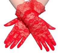 Oxxggkao 1pair Elegant Lace Gloves Elbow Length Fingerless Mittens Women Short For Costume Parties And Operas Performances Vintage Operas