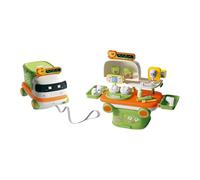 Oxxggkao 2 In 1 Pretend Play Toy Car And Kids Kitchen Makeup Tools Set For Role Playing Educational Activities Kids Career Exploration Pretend Play Set