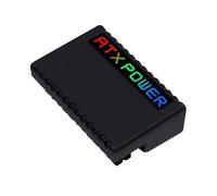 Oxxggkao 24Pin Female to Male Power Adapter with 90Degree Bend and ARGB Lights for Computer Enthusiasts Desktop Assembly