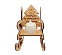 Oxxggkao 2PCS Christmas Wood Rocking Chair Simulation Models Ornaments Desktop Decor with Decorative Light Exhibition Hall Tree Memorial Ornament Loved Useful Chairs Colorfasts
