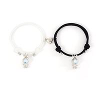 Oxxggkao 2PCS Couple Bracelets Mutual Attraction Pendant With Charm Braided Men And Women Heart Magnet Bracelets